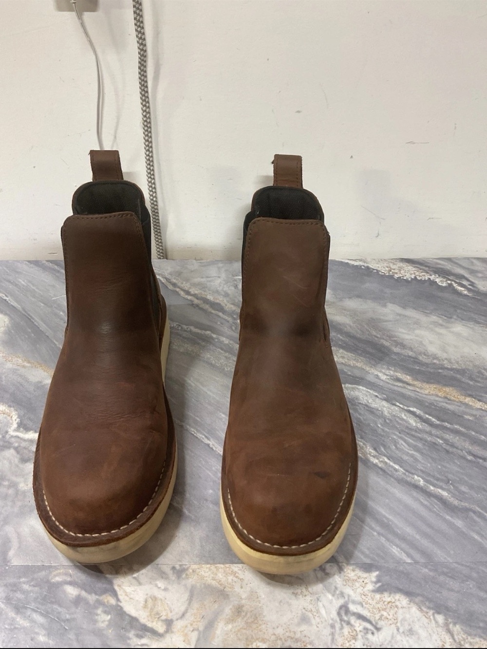 Danner Women's 5" Leather Bull Run Chelsea Soft Toe Work Boots Size 11 M